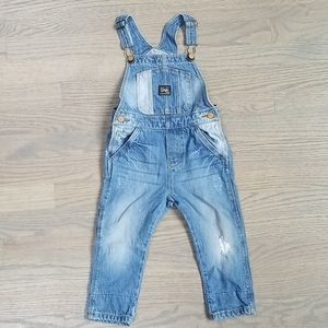 Zara baby boy denim overalls